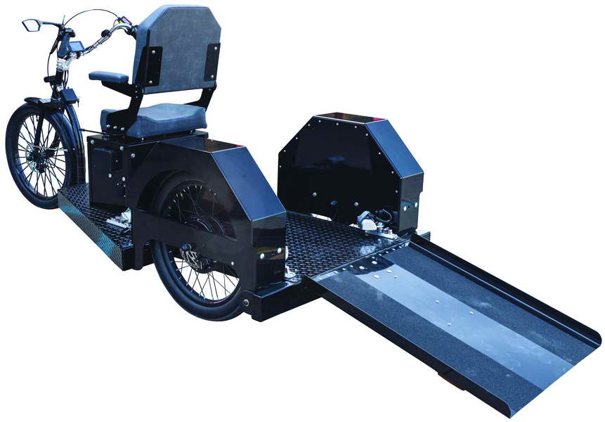 Companion Drive-On trike from the front