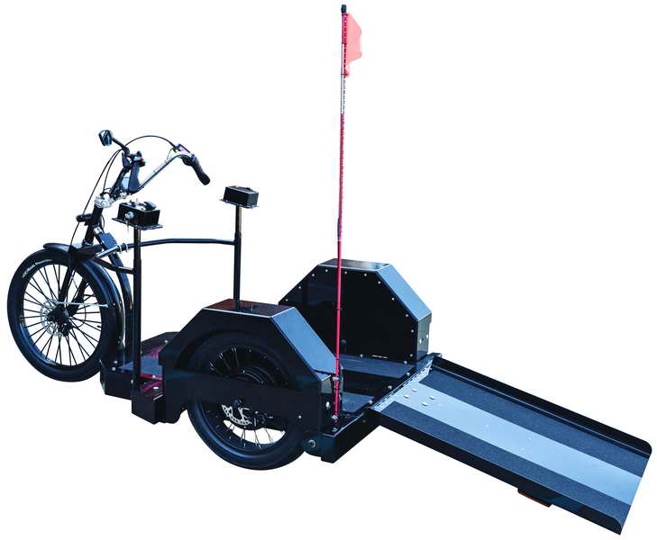 Rear detail of wheelchair trike